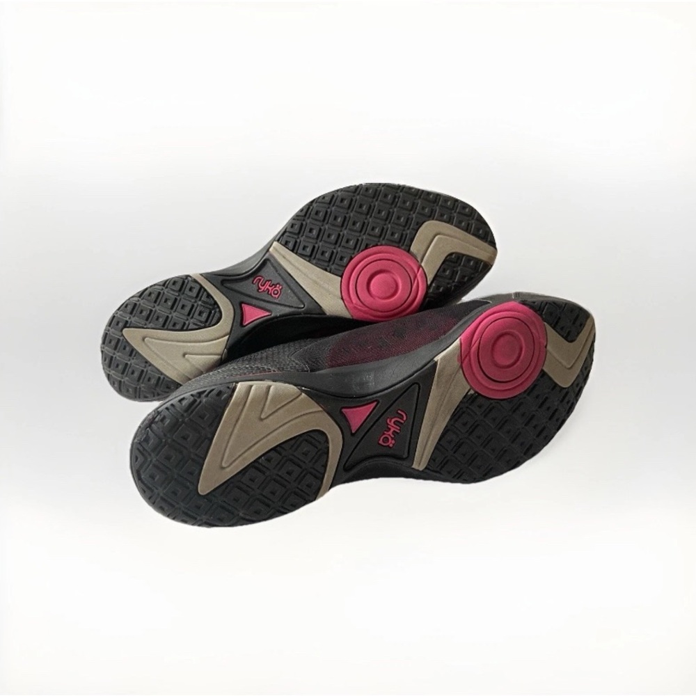 Ryka Exertion Running Shoes Women’s SZ 8W black‎ and pink EUC preppy Athleisure - Picture 6 of 8